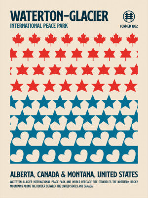 Waterton National Park Travel Poster | Artbanx UK