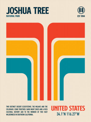Joshua Tree National Park Travel Poster | Artbanx UK