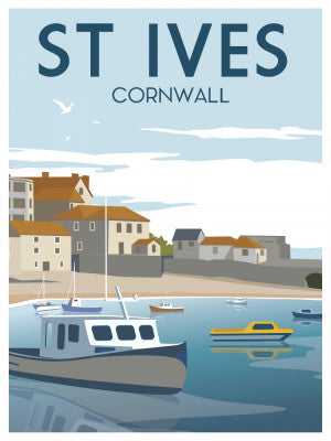 St Ives Travel Print | Artbanx UK