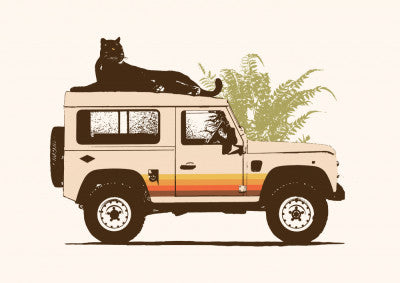 Black Panther On Car | Artbanx UK
