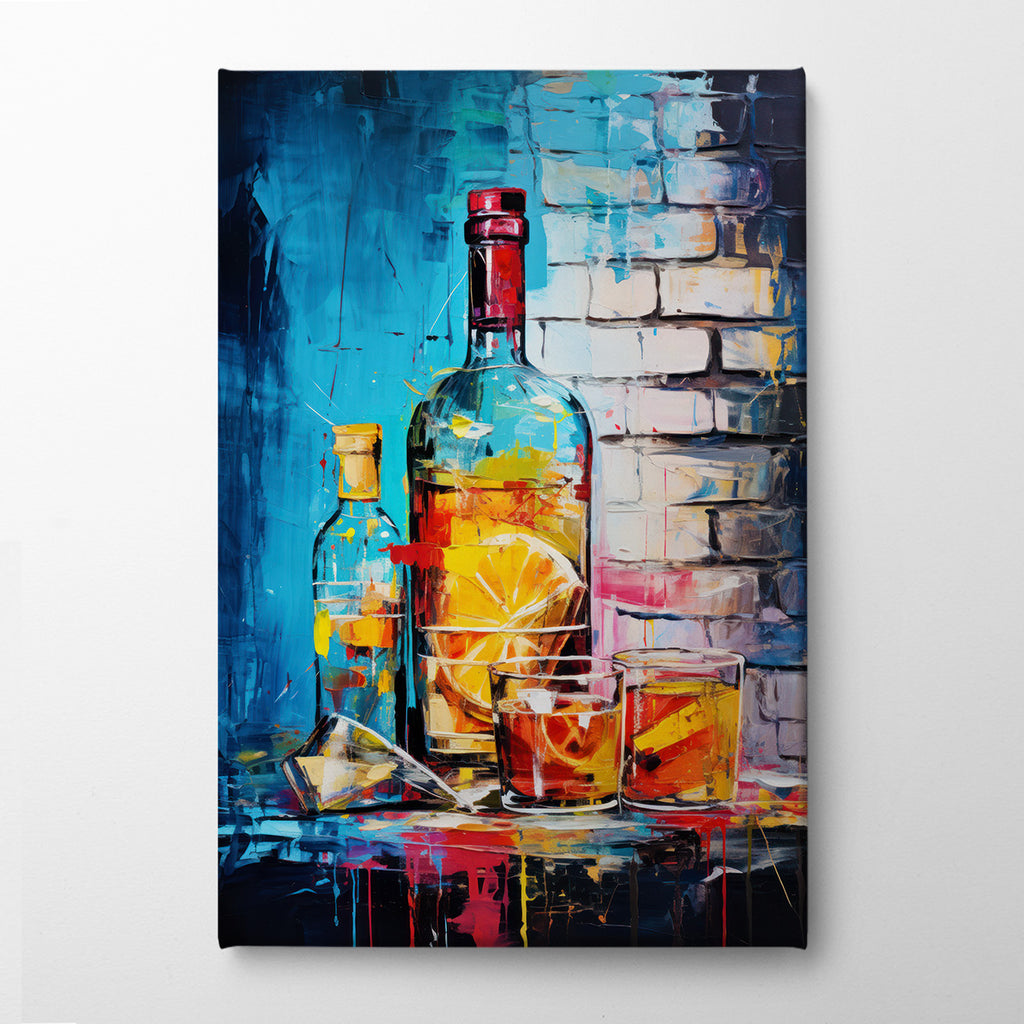 Strokes of Gin-ius Canvas Print