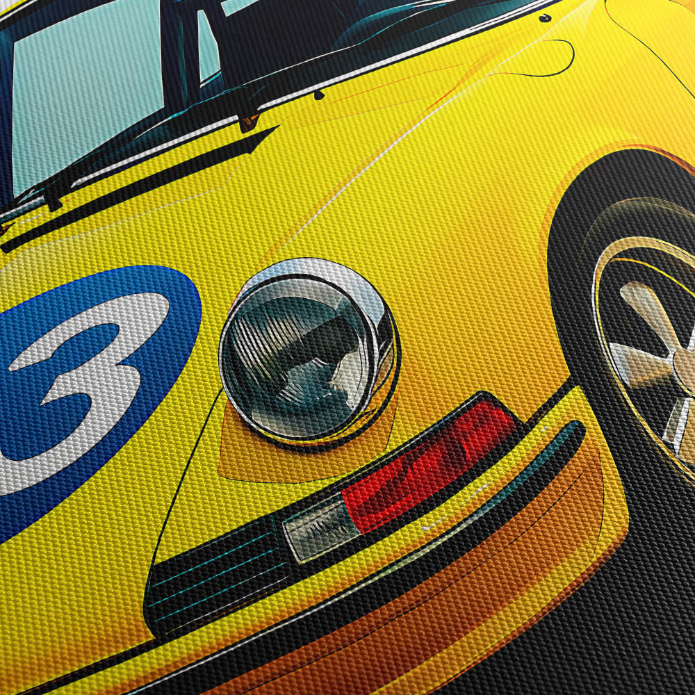 Rennsport Revival Canvas Print Close Up