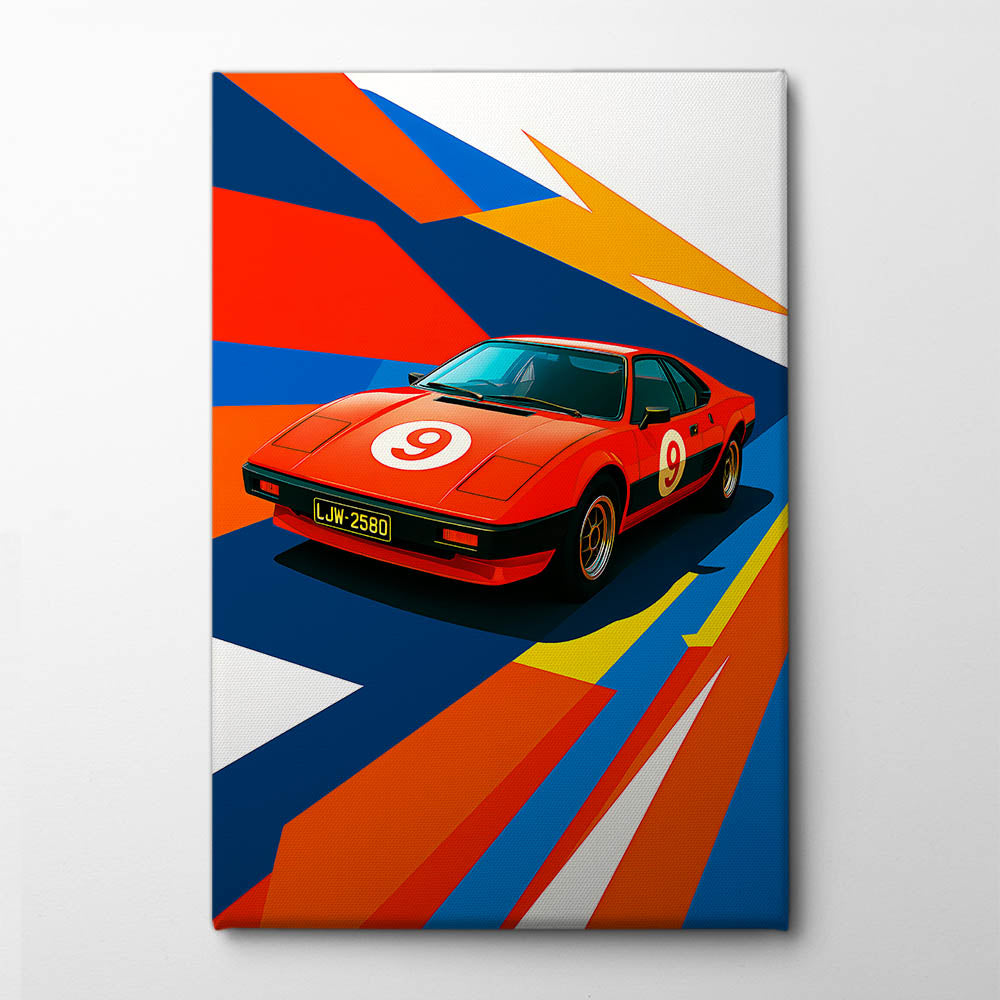 Rosso Velocity Canvas Print