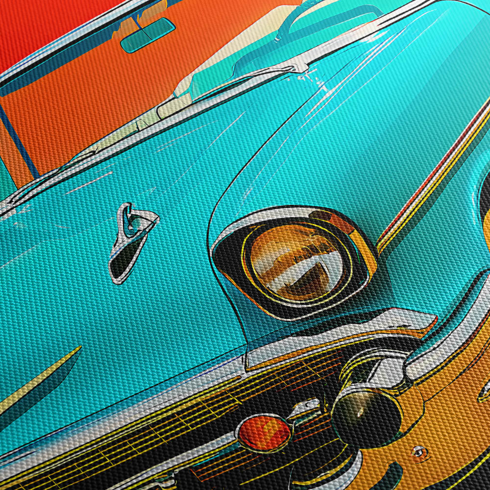 Sunset Boulevard ’57 Canvas Print Close Up