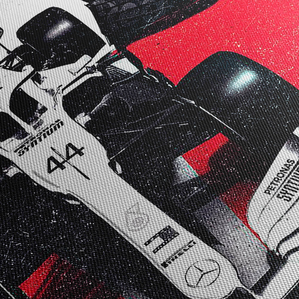 Suzuka Surge – Red Canvas Print Close Up