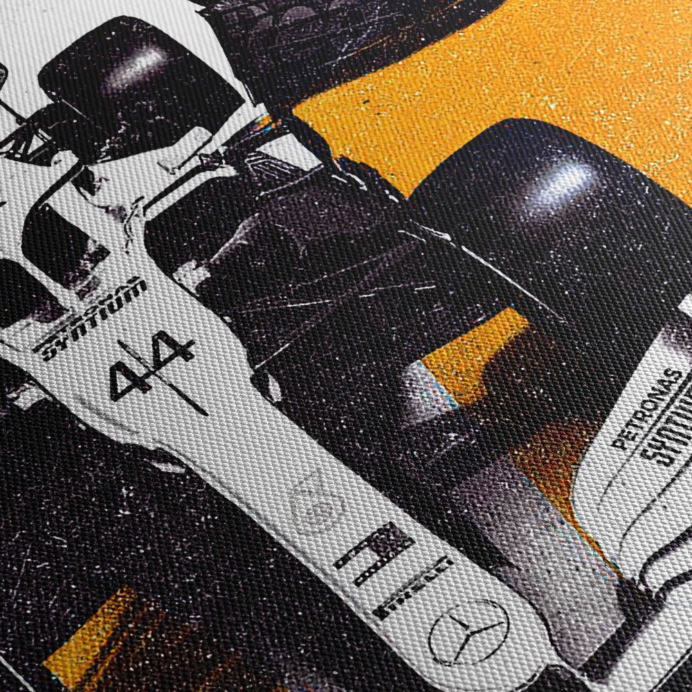 Suzuka Surge – Orange Canvas Print Close Up