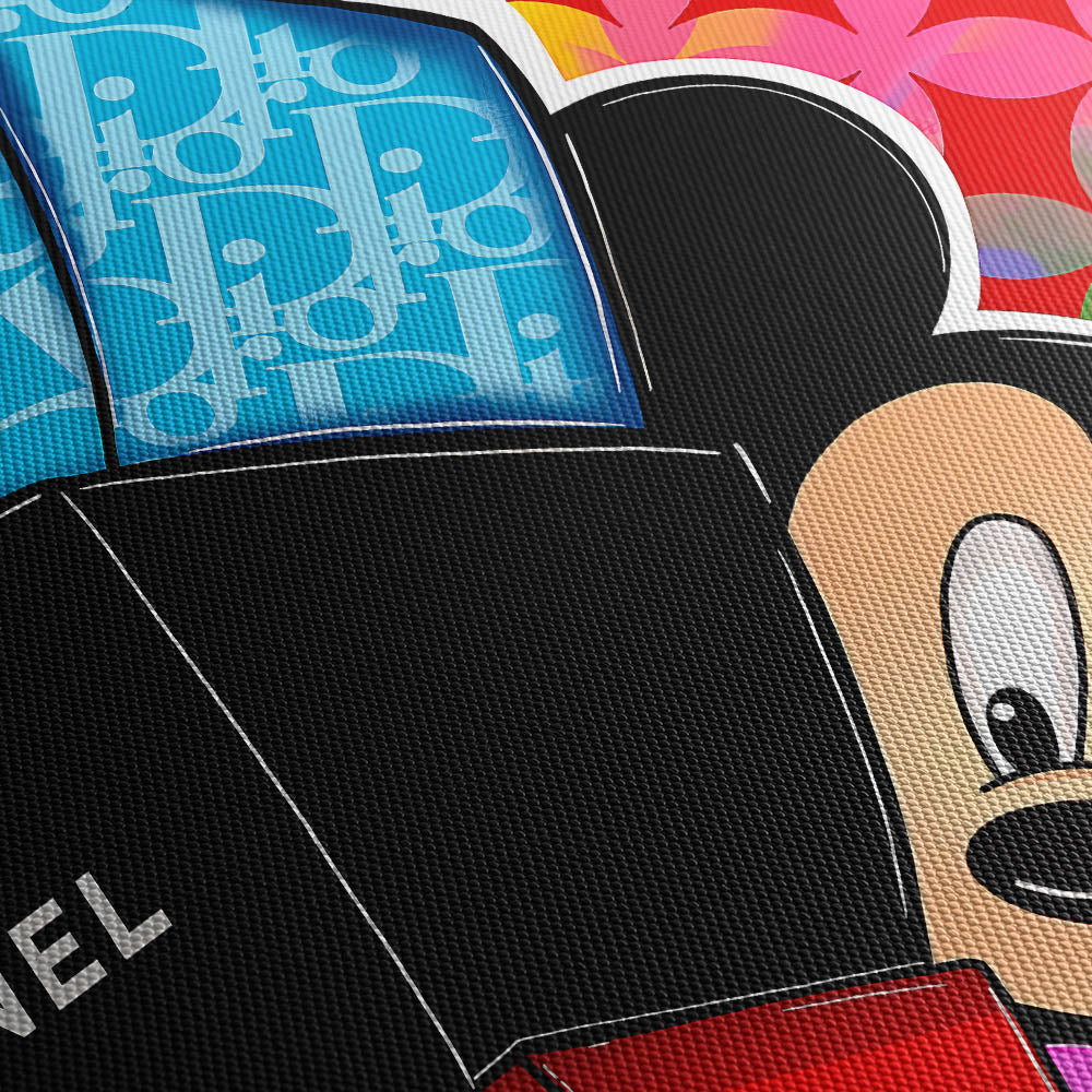 Haute Mouse Canvas Print Close Up