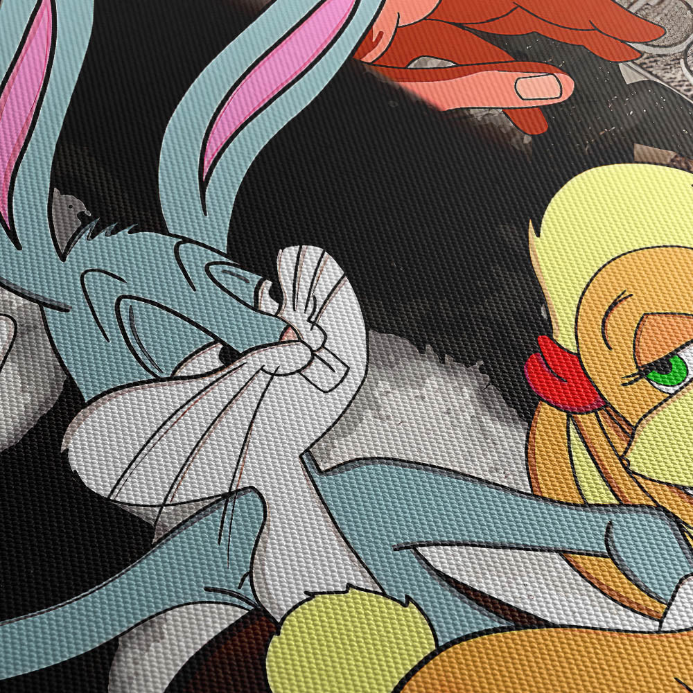 Bad Bunny Canvas Print Close Up