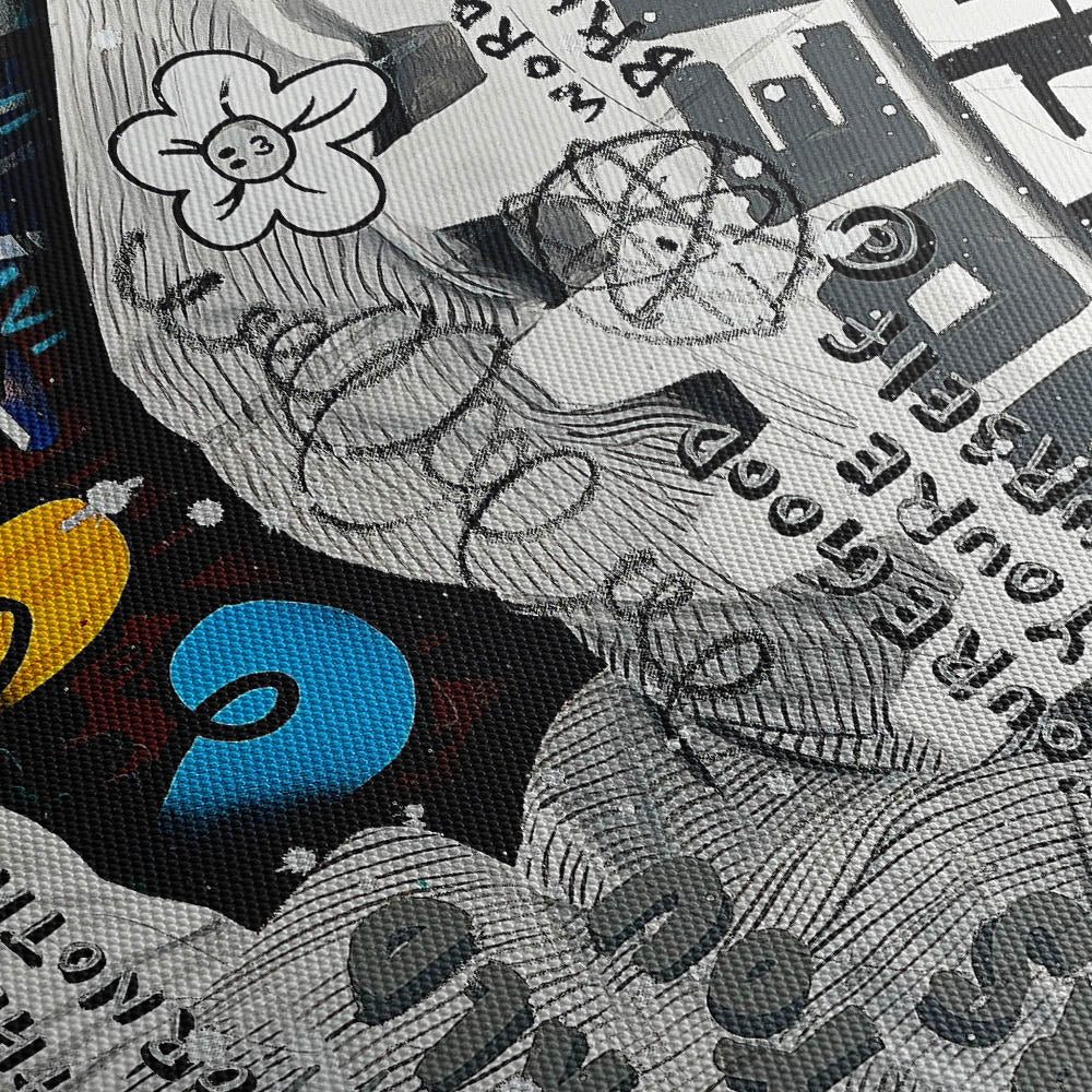 Comedic Timing Canvas Print Close Up