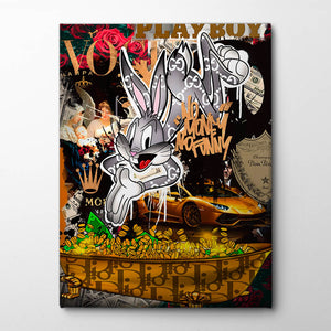 No Money No Funny Canvas Print