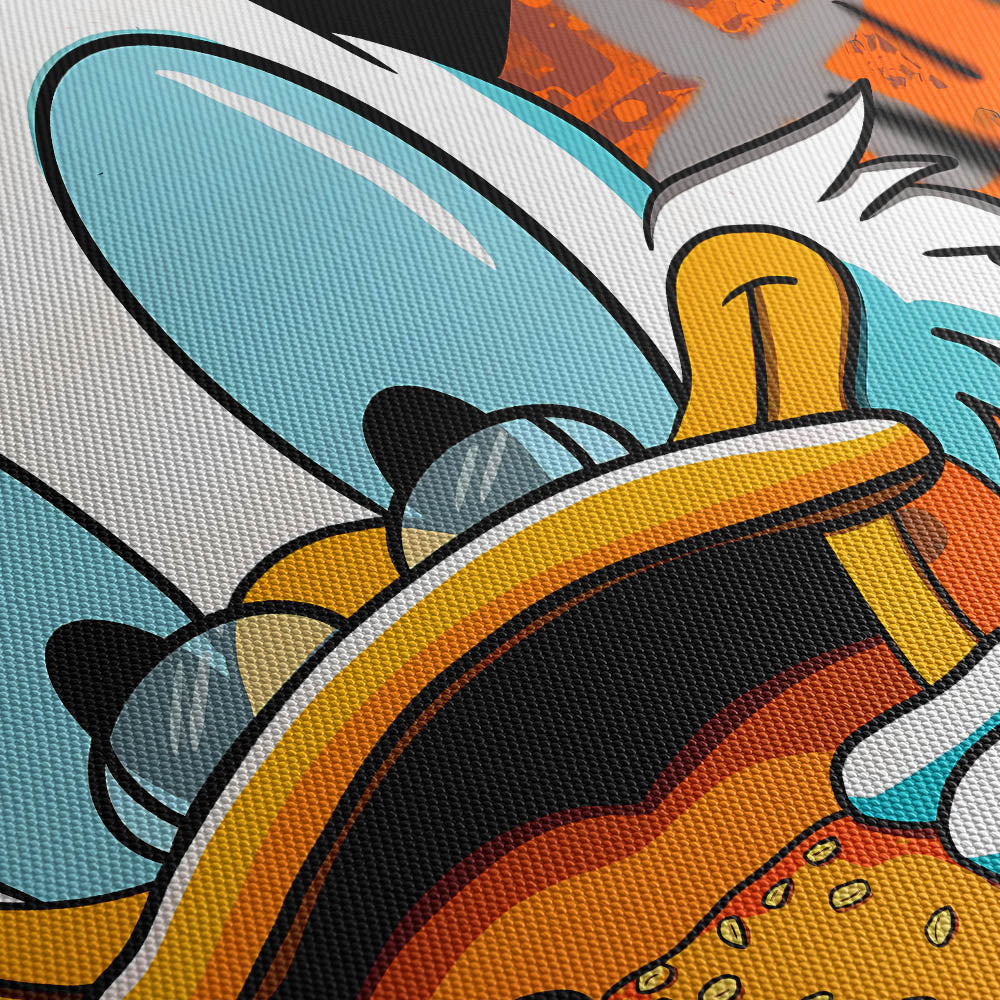 Eat Well Canvas Print Close Up