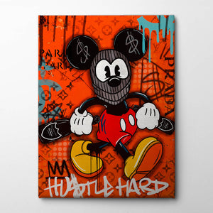 Hustle Hard Canvas Print