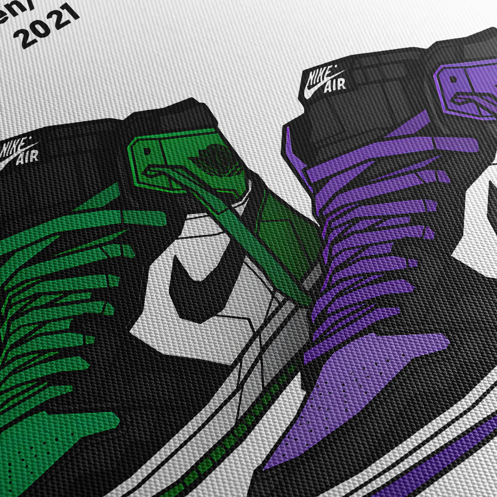 Kicks Canvas Print Close Up