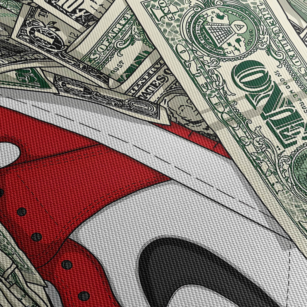 Shock Drop Canvas Print Close Up