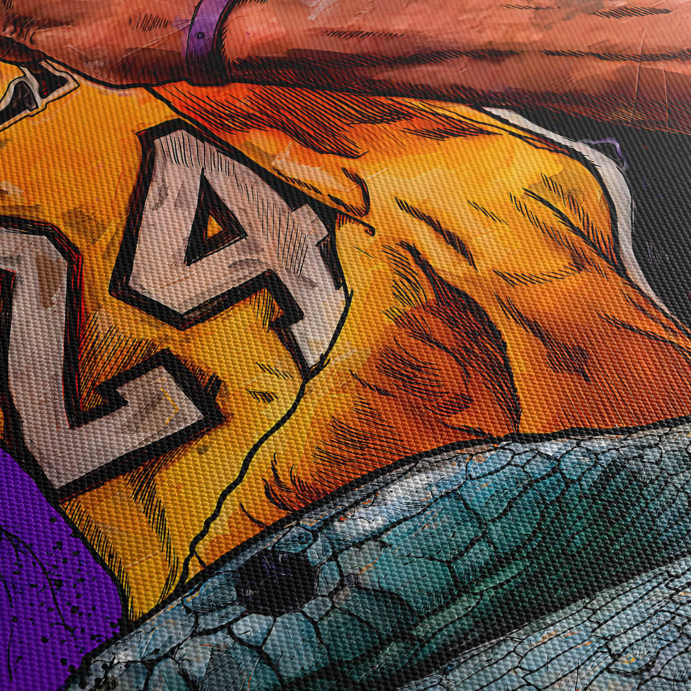 Mamba Mentality Canvas Print Close Up