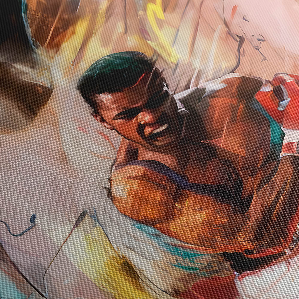 The People’s Champion Canvas Print Close Up
