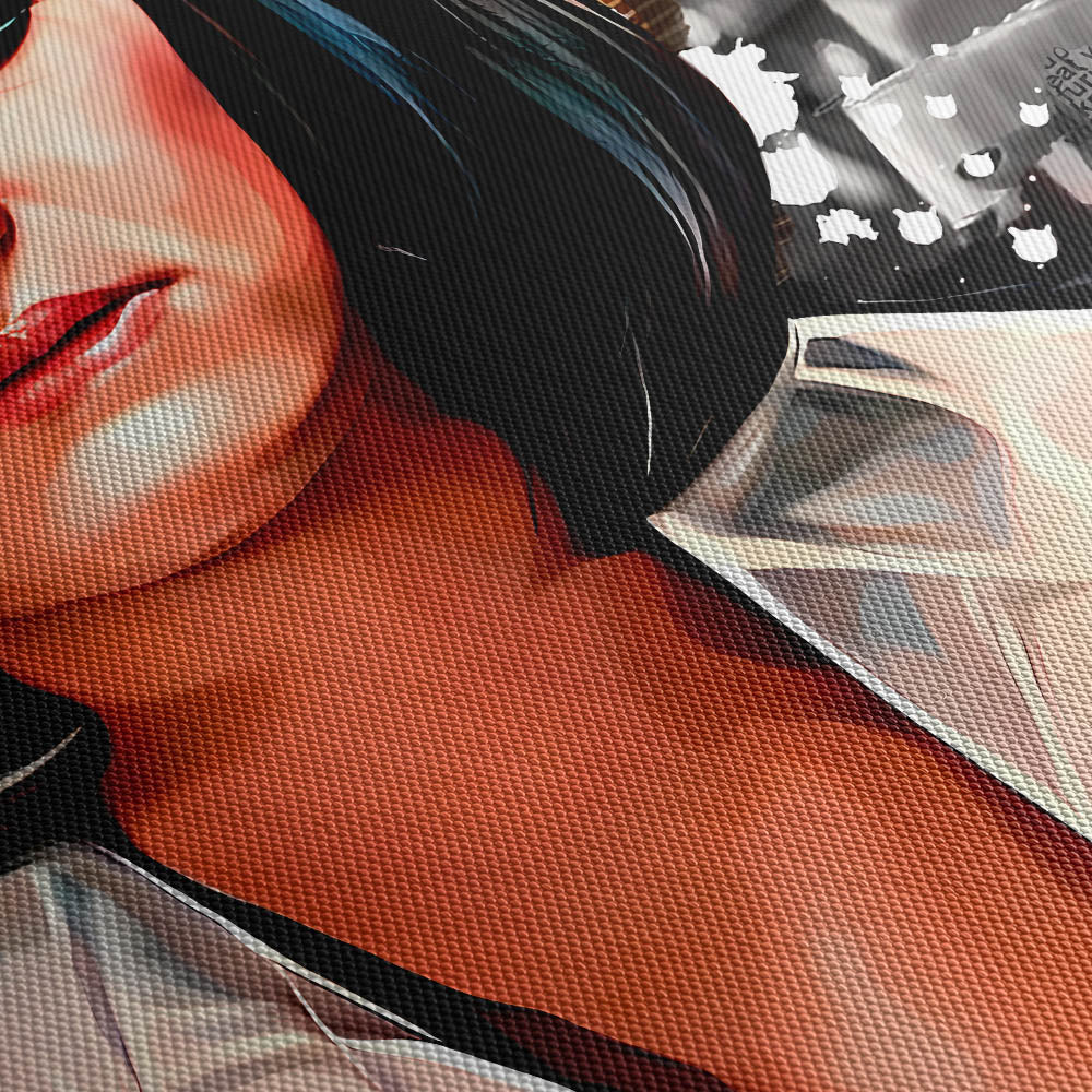 Uncomfortable silences Canvas Print Close Up