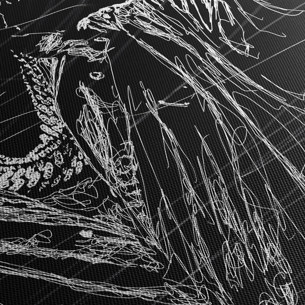 Midnight Icon Canvas Print Close Up