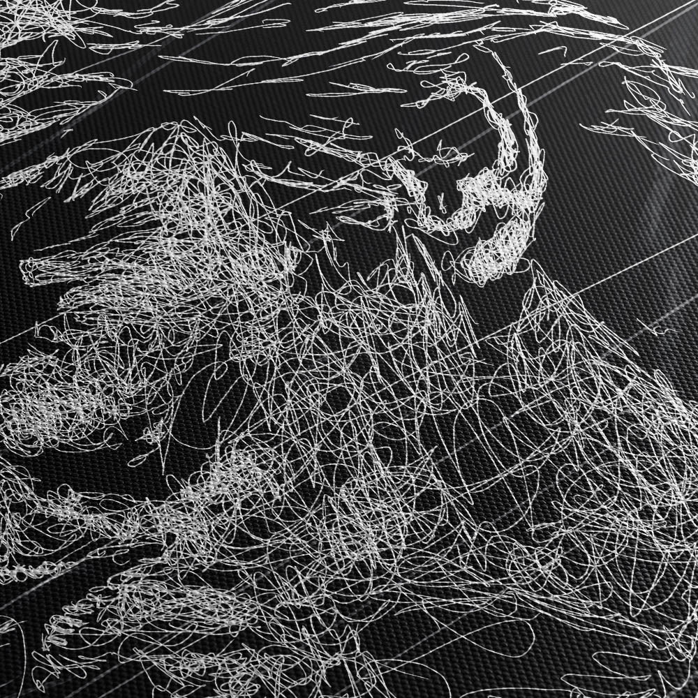 Here's Johnny Canvas Print Close Up