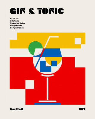 Gin & Tonic Bauhaus Cocktail | Artbanx UK