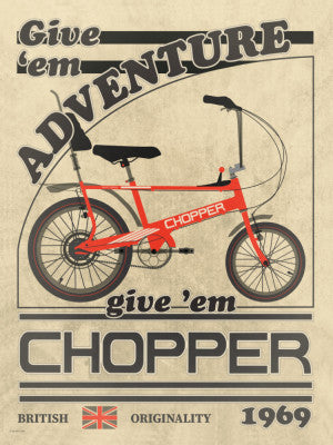 Chopper Bicycle Vintage Style Advert | Artbanx UK