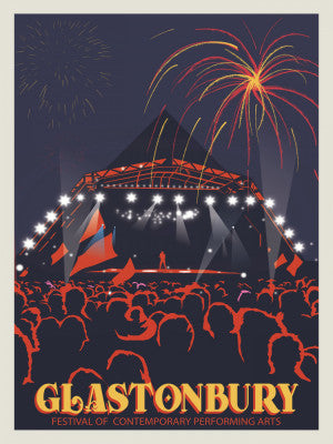 Glastonbury Festival Print | Artbanx UK