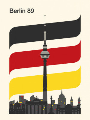 Berlin Retro Travel Print | Artbanx UK