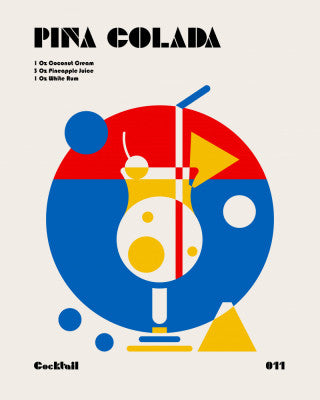 Pina Colada Bauhaus Cocktail | Artbanx UK