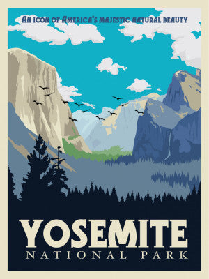 Yosemite National Park Travel Print | Artbanx UK
