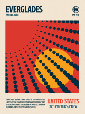 Evergldes National Park Travel Poster | Artbanx UK