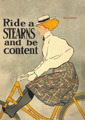 Ride a Stearns and Be Content (1896) | Artbanx UK