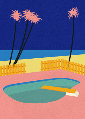 Retro Poolside Dream | Artbanx UK