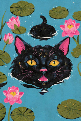 Cat In The Water | Artbanx UK