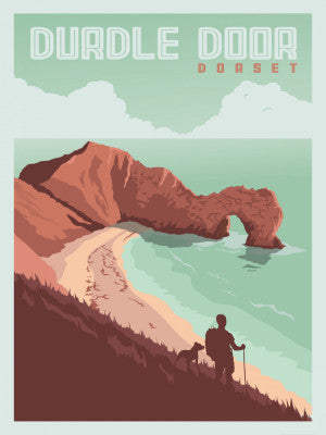Durdle Door Dorset Travel Print | Artbanx UK